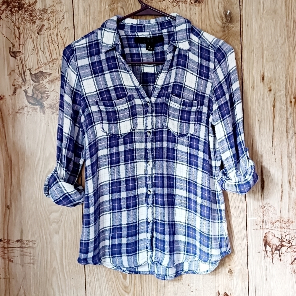TINSEL Plaid Button Down Shirt
